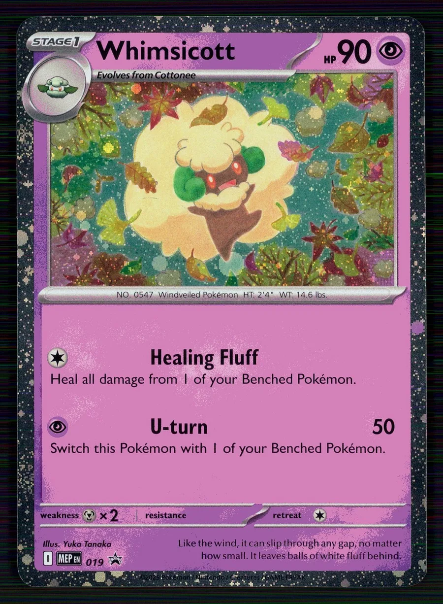 Whimsicott Cosmos Holo ME: Mega Evolution Promo #019