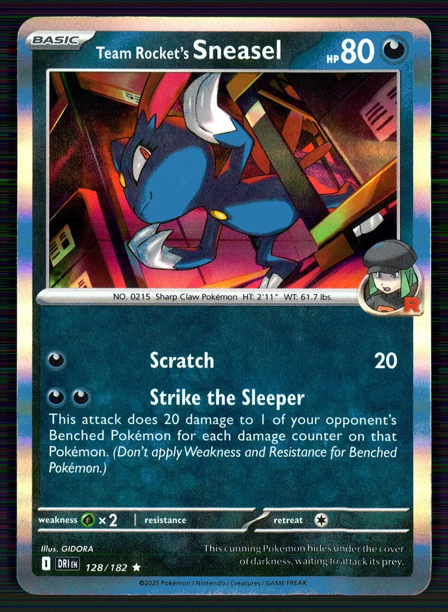 Team Rocket's Sneasel Destined Rivals #128