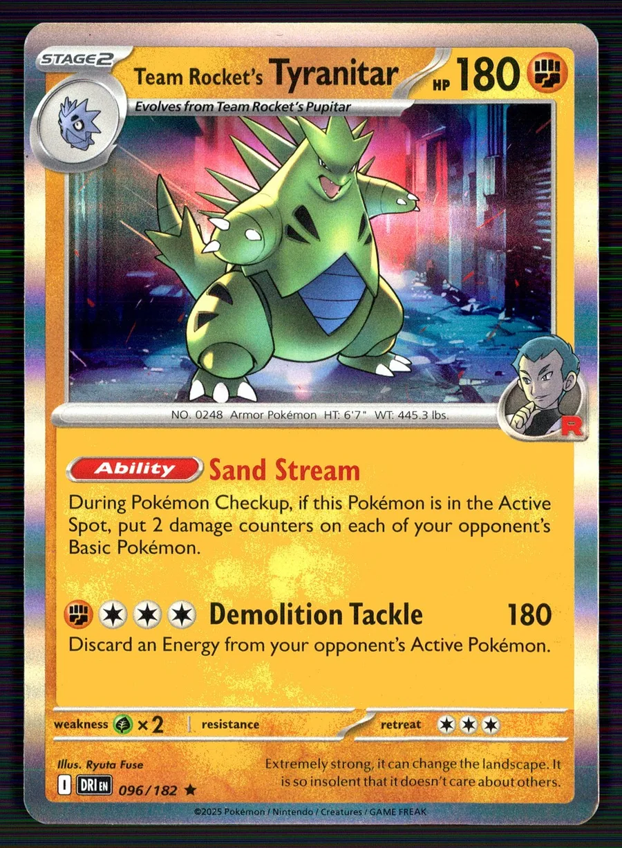 Team Rocket's Tyranitar Destined Rivals #96