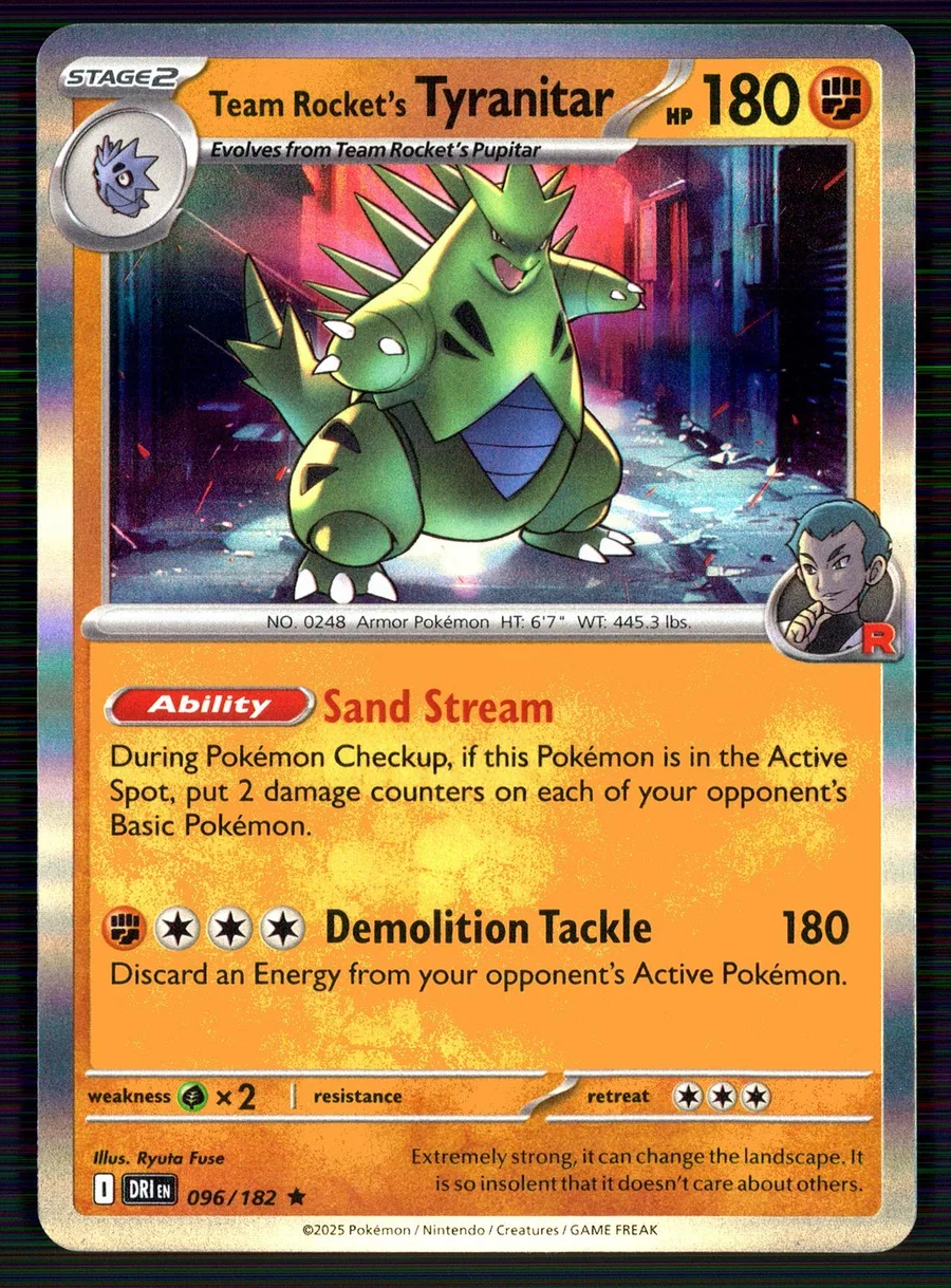 Team Rocket's Tyranitar Destined Rivals #96