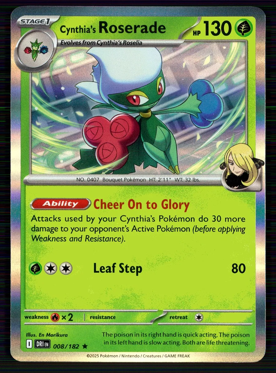 Cynthia's Roserade Destined Rivals #8