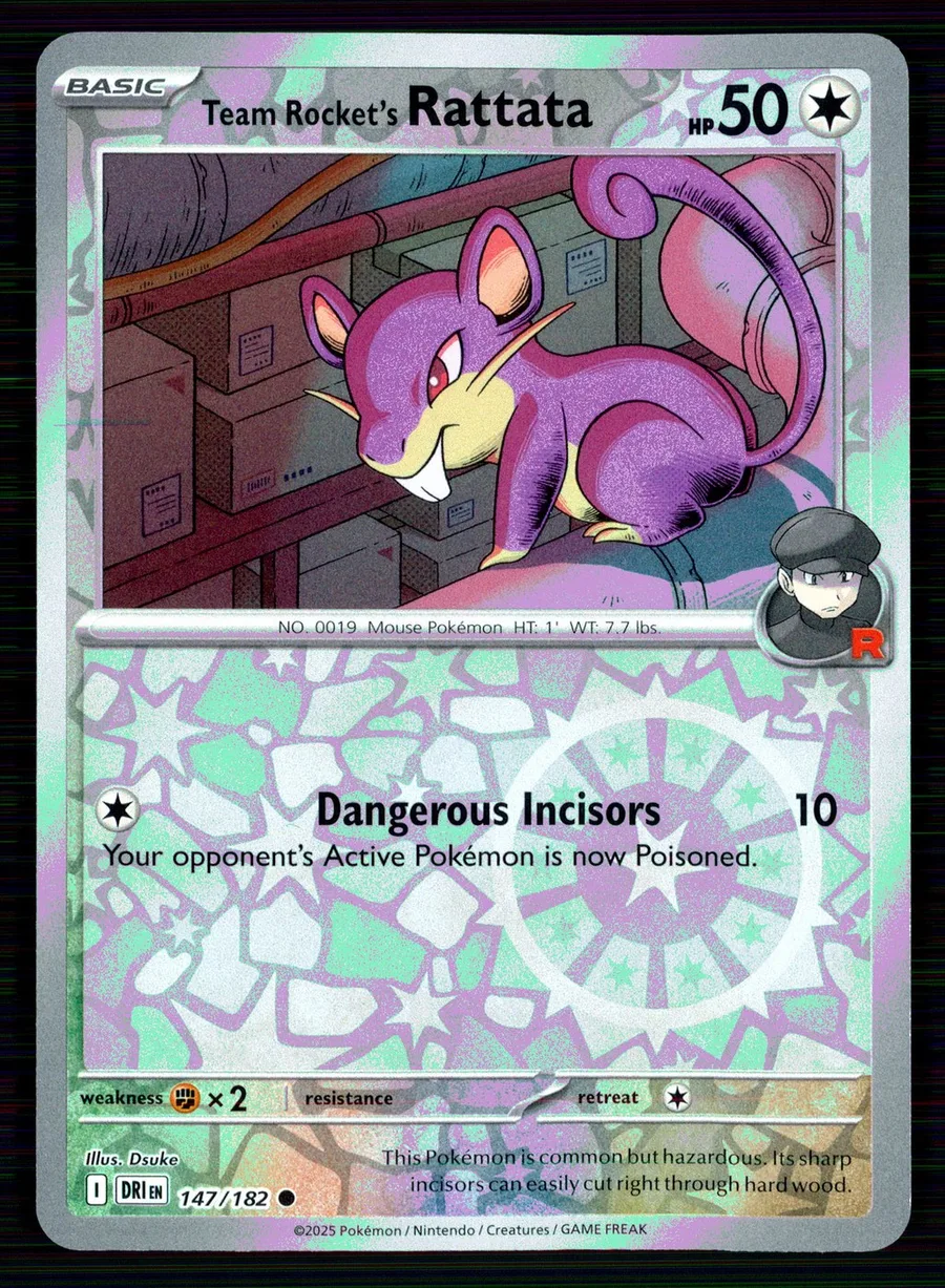 Team Rocket's Rattata Destined Rivals #147