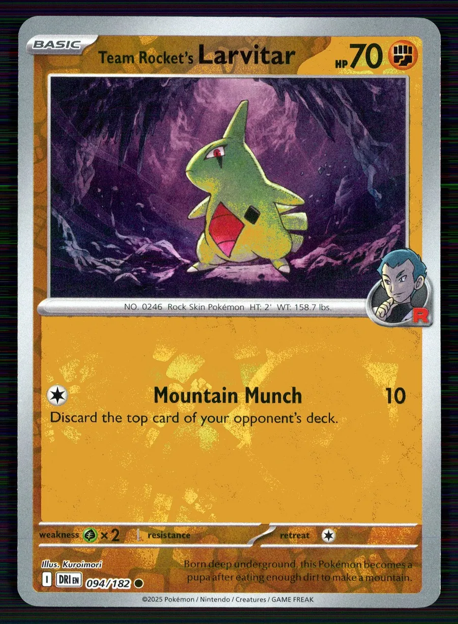 Team Rocket's Larvitar Destined Rivals #94