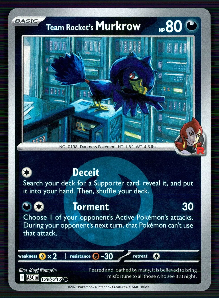 Team Rocket's Murkrow Ascended Heroes #126