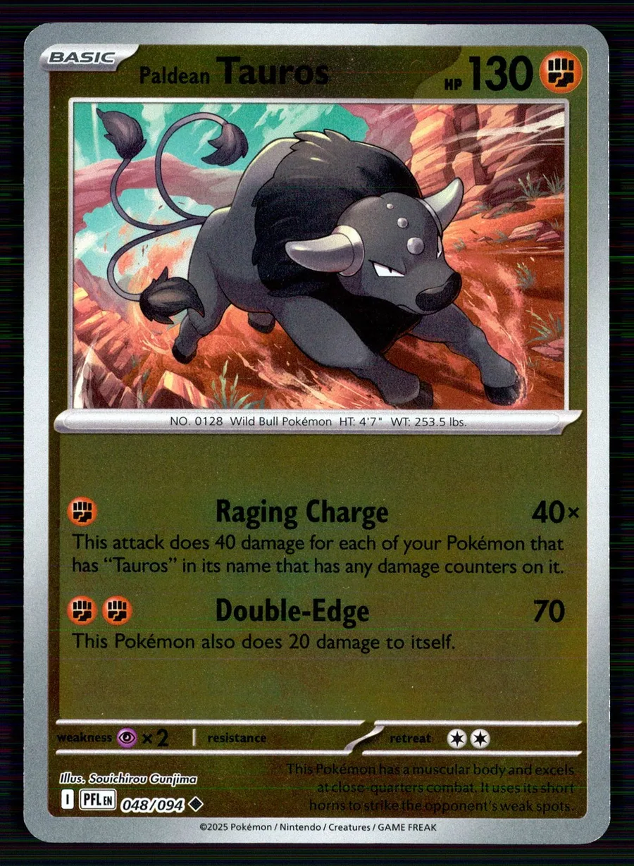 Paldean Tauros Phantasmal Flames #48