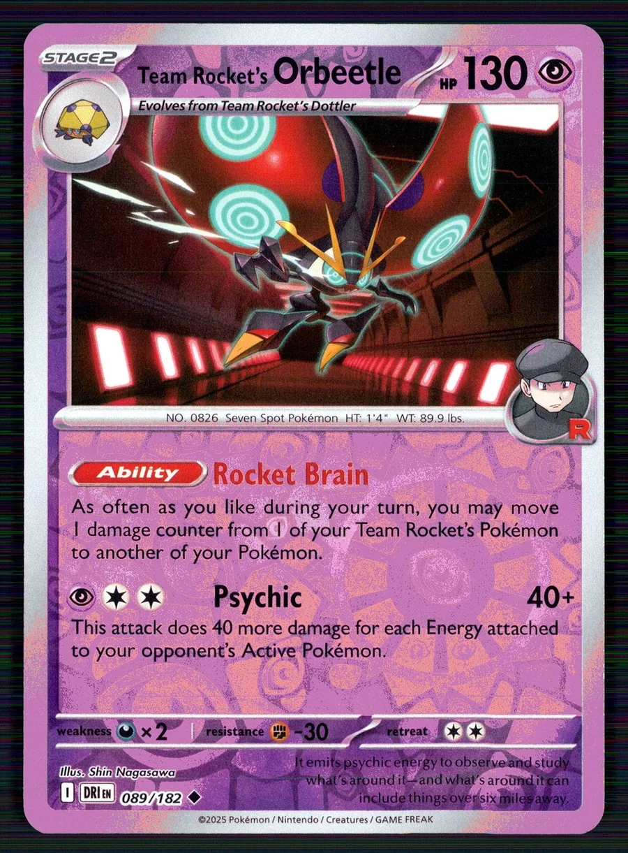 Team Rocket's Orbeetle Destined Rivals #89