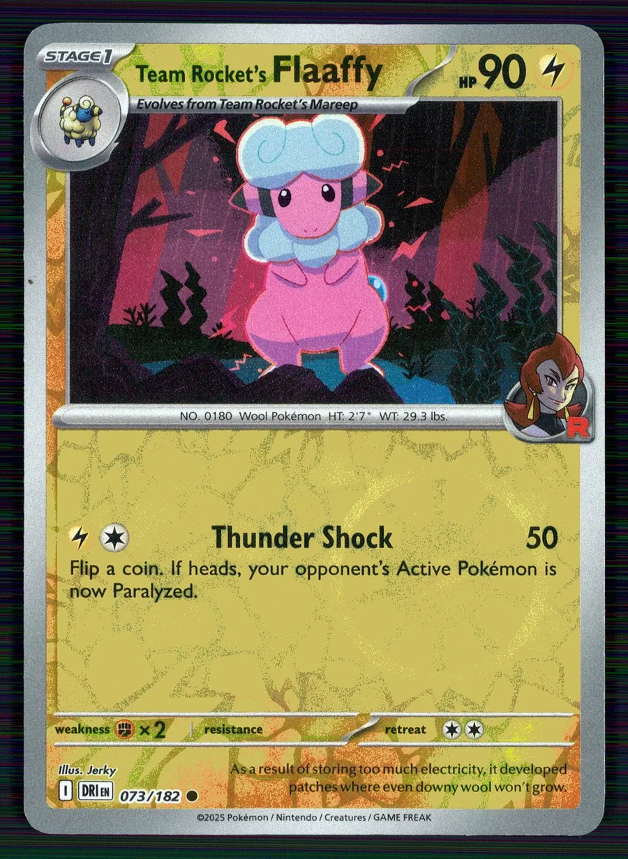 Team Rocket's Flaaffy Destined Rivals #73