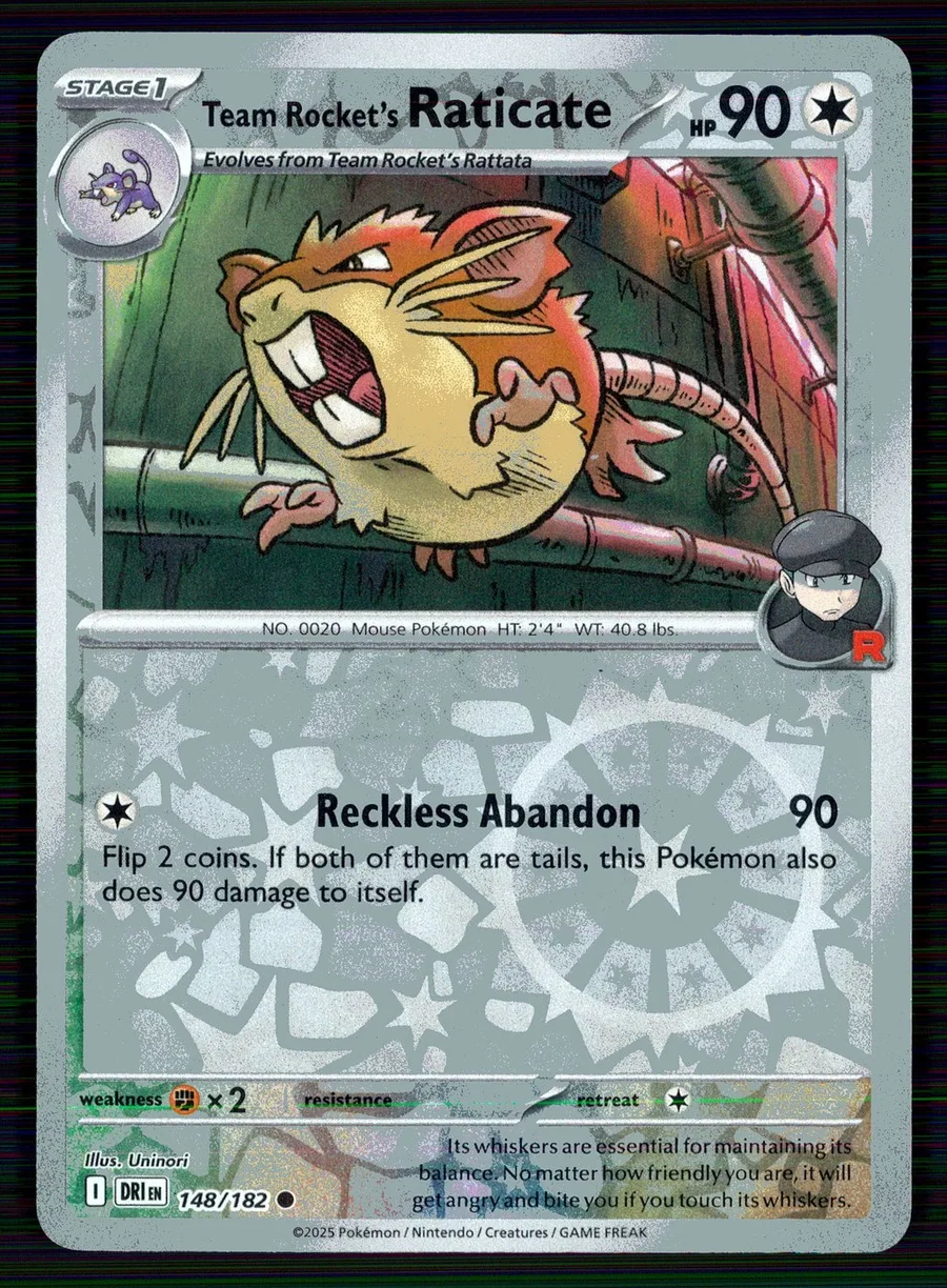 Team Rocket's Raticate Destined Rivals #148