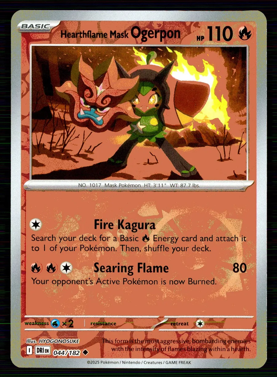 Hearthflame Mask Ogerpon Destined Rivals #44
