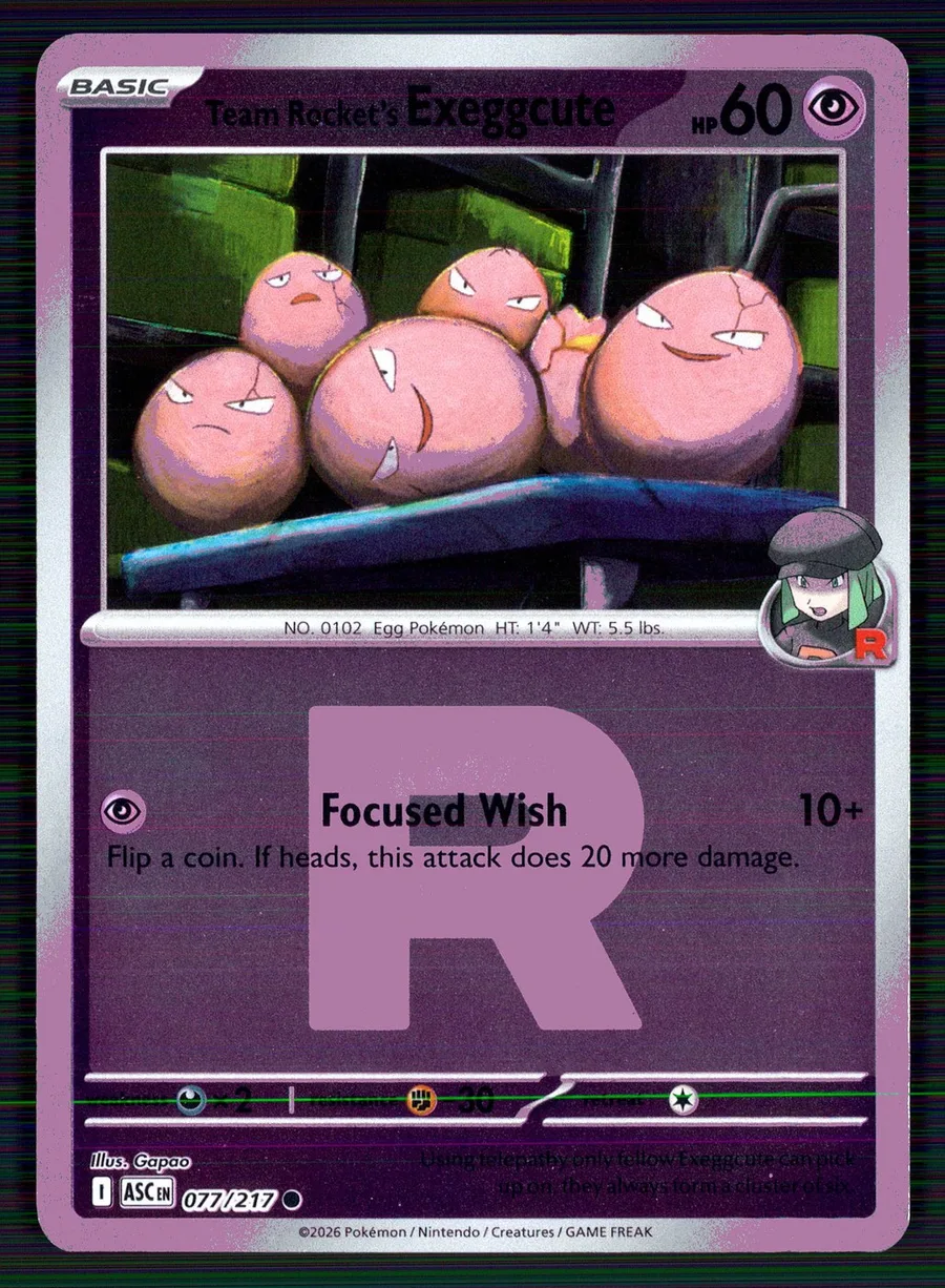 Team Rocket's Exeggcute Ascended Heroes #77