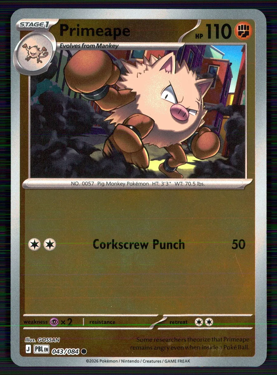 Primeape Pitch Black #43