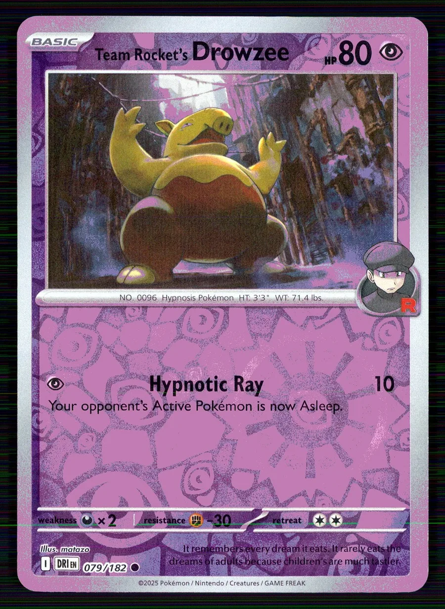 Team Rocket's Drowzee Destined Rivals #79