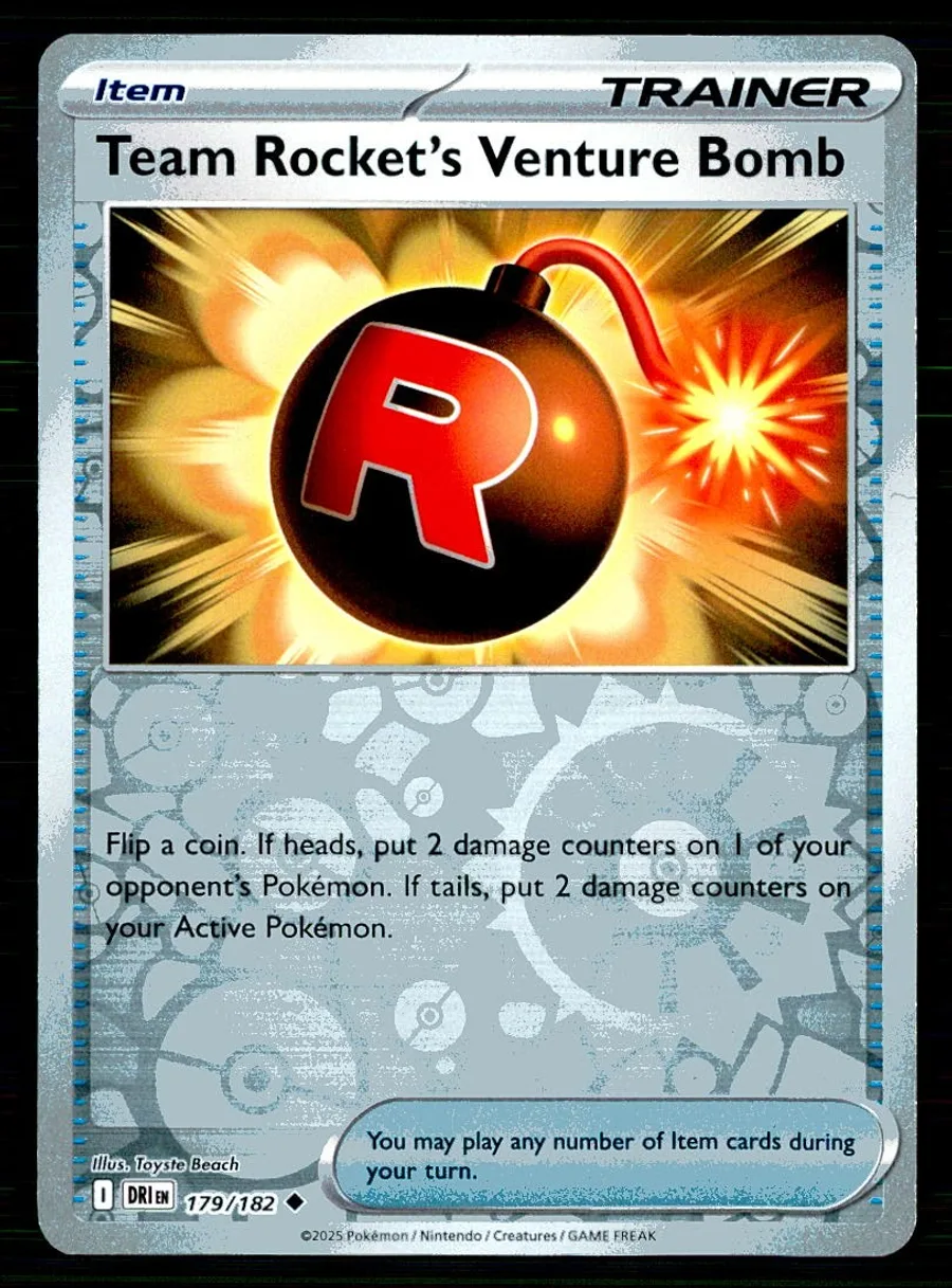 Team Rocket's Venture Bomb Destined Rivals #179